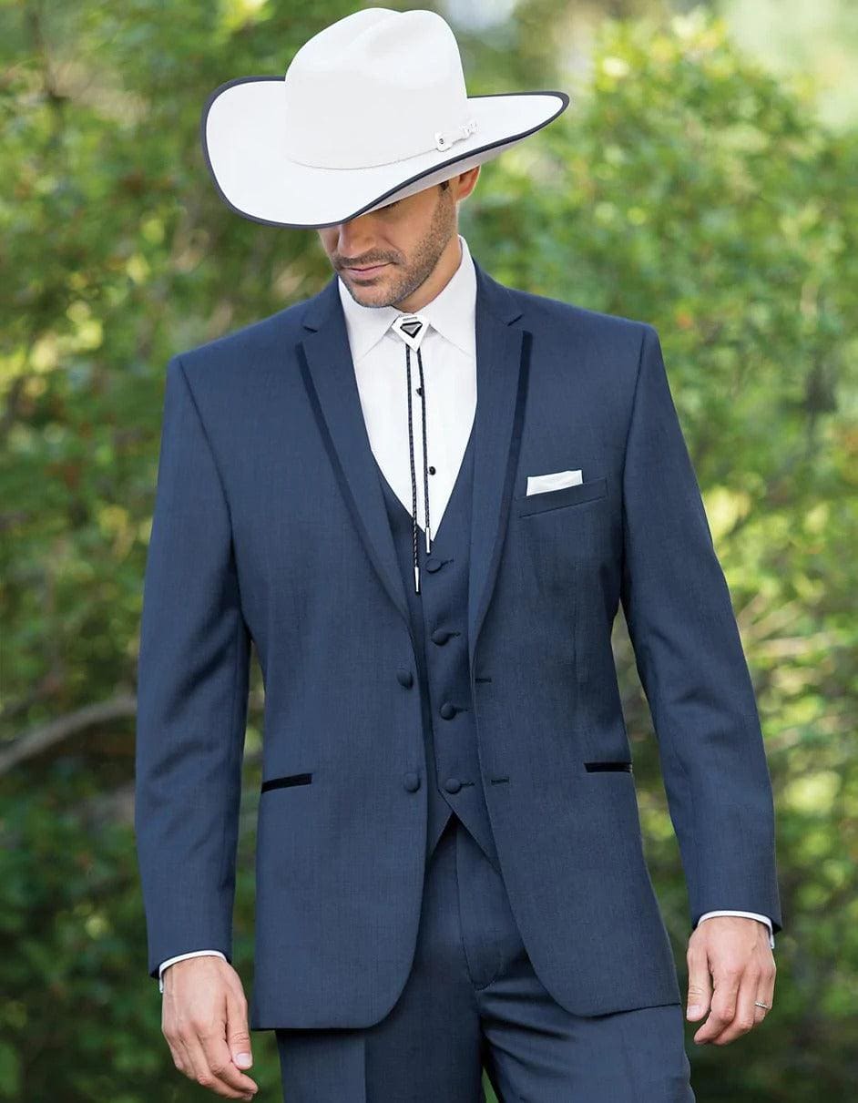 Parahombreusa Classic Western Cowboy Tuxedo, Navy Two Button Suit for Men, Dark Blue Parahombreusa Classic Western Cowboy Tuxedo, Navy Two Button Suit for Men, Dark Blue