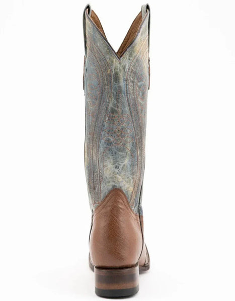 Ferrini Men's Hunter Square Toe Boots Handcrafted - Oak