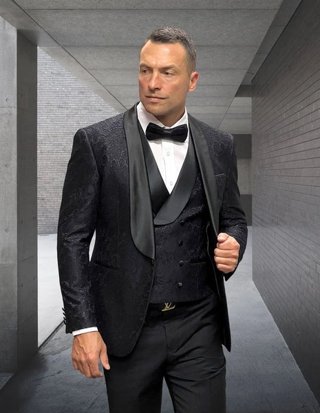 Statement RENESANSE-BLACK Mens Suit