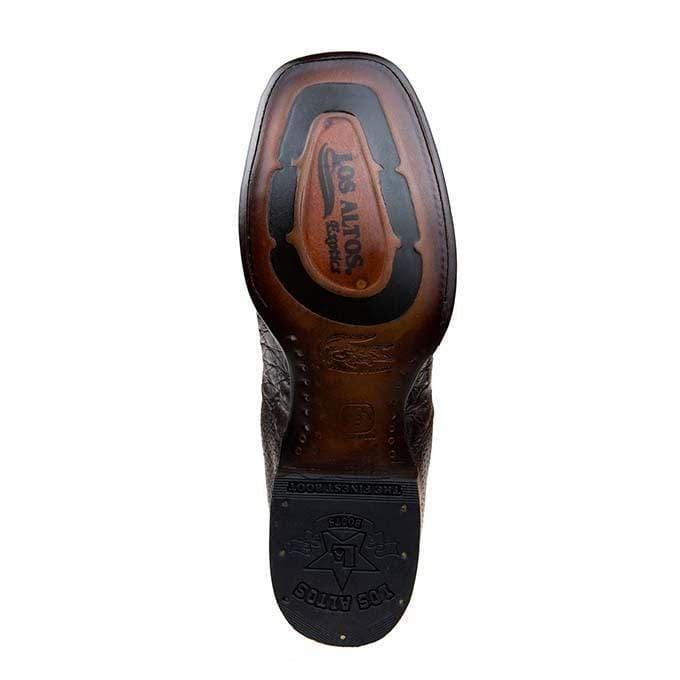 Los Altos Men's Wide Square Toe Caiman Belly Short Boots 82BV82