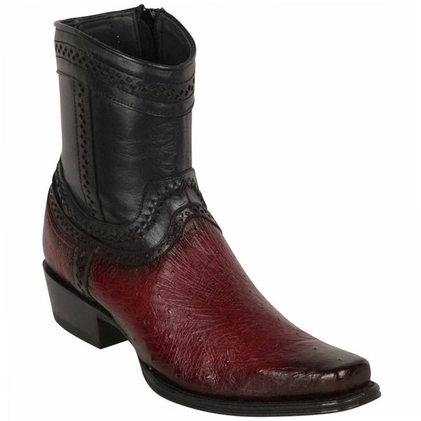 Los Altos Men's Lizard Skin European Toe Short Boots - Sanded Brown 76BF0735 main image 0