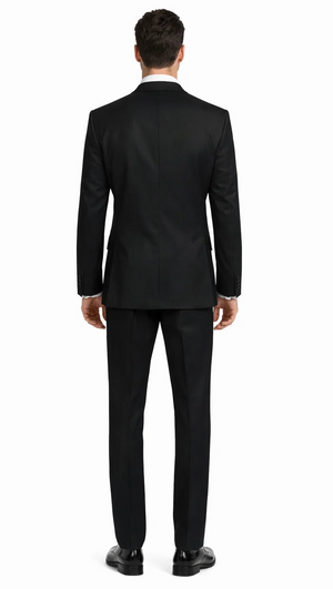 Mens Affordable 2 Button Classic Tuxedo in Black