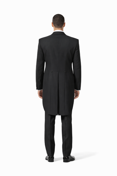 Mens Classic Microfiber Tail Tuxedo in Black