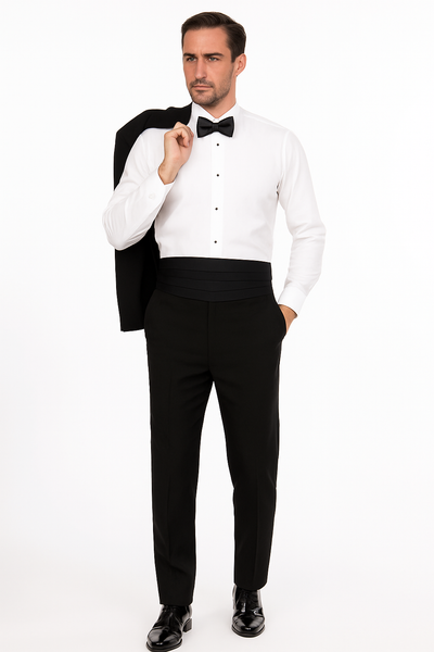 Mens Modern Tail Tuxedo in Black