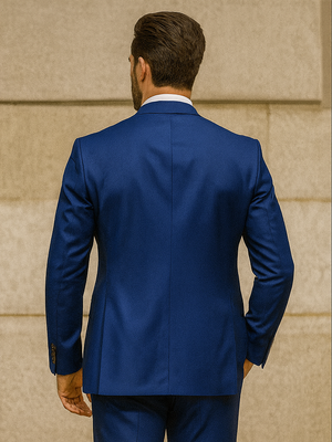 Premium Blue 3-Piece Suit for Men Fashionable Business Outfit
