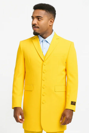 Yellow Zoot Suit - Mens Fashion Golish Yellow 1920s Vintage Look