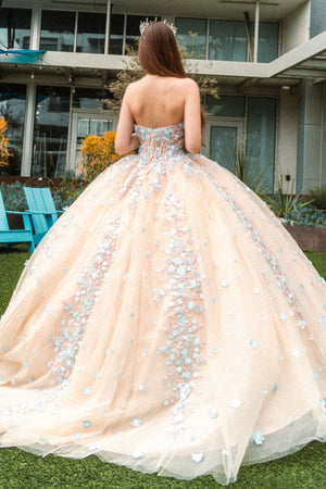 Off Shoulder Corset Ball Gown by GLS Gloria GL3504 - Quinceanera Dresses