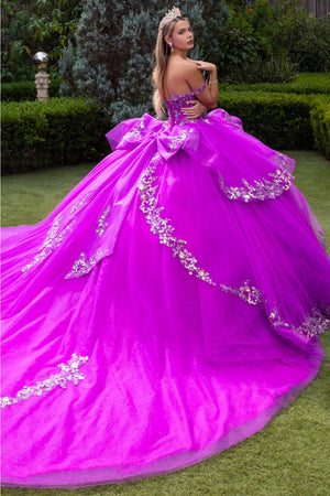 Off Shoulder Ruffled Ball Gown by GLS Gloria GL3548 - Quinceanera Dresses