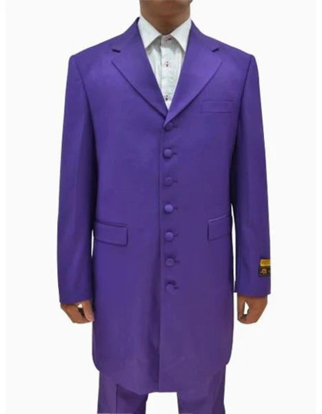 Pimp Halloween Joker Costume Purple Zoot Suit for Men