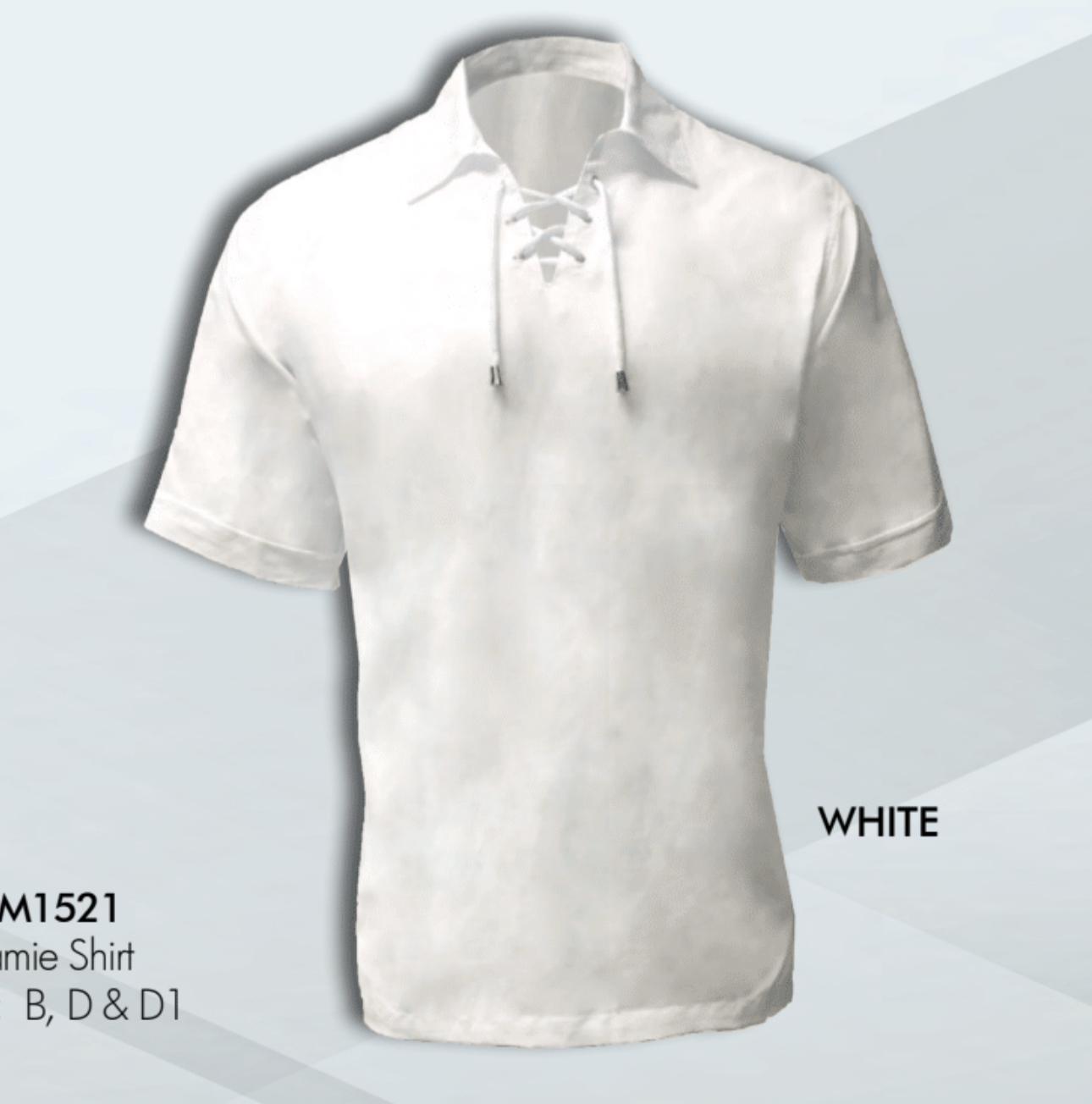 Mens White Lace-Up Renaissance Shirt Linen Fabric Short Sleeve Casual Pirate Peasant Top