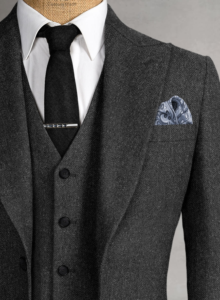 Men’s Charcoal Great Gatsby 3 Piece Suit, 1920s Gangster Vintage Formal Dress Suit