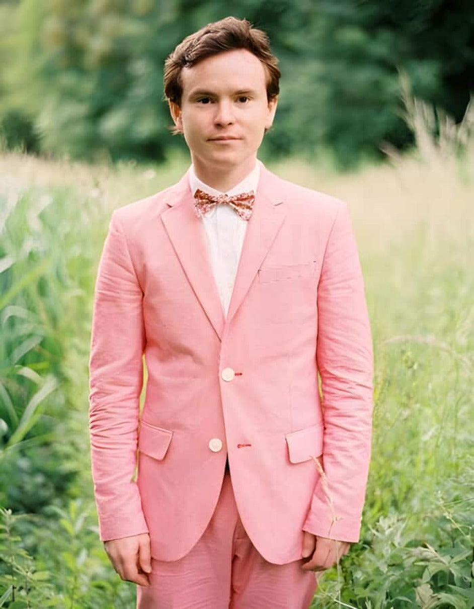 Linen Suit | Mens Summer Suits Hot Pink Beach Wedding Prom Tuxedos Linen Suit | Mens Summer Suits Hot Pink Beach Wedding Prom Tuxedos