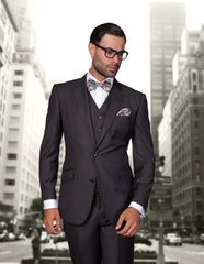 Statement Suit - Statement Italy Suit - Wool Suit- Statement Men's 100% Wool 3 Piece Suit - Tailored Fit