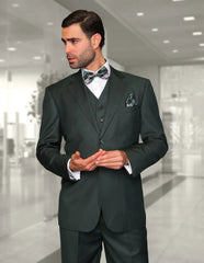 Statement Suit - Statement Italy Suit - Wool Suit- Statement Men's 100% Wool 3 Piece Suit - Tailored Fit