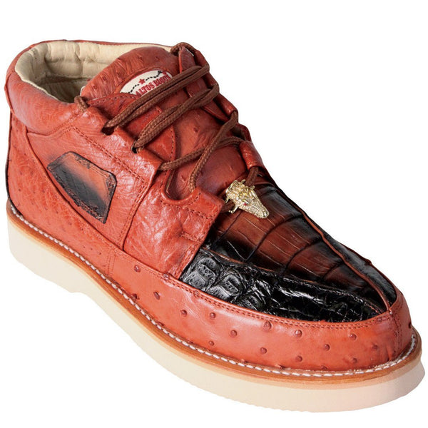 Zapato Piel Caiman y Avestruz LAB-ZA050205