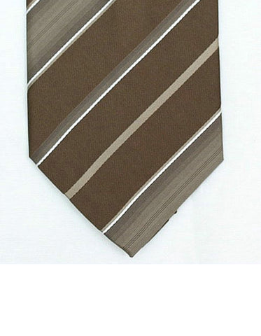 Mocha Stripe Neck Tie