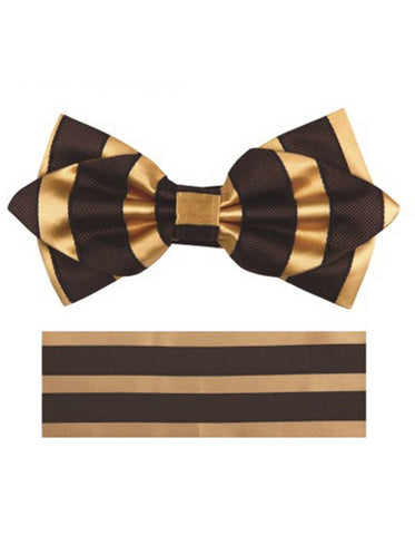 Black & Gold Bow Tie Set