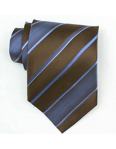 Brown & Blue Neck Tie