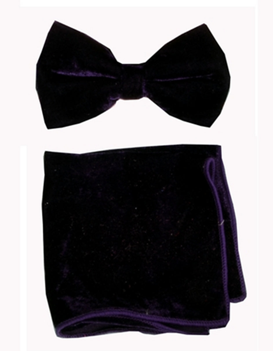 Black Velvet Bow Tie Set - Men's Tuxedo USA