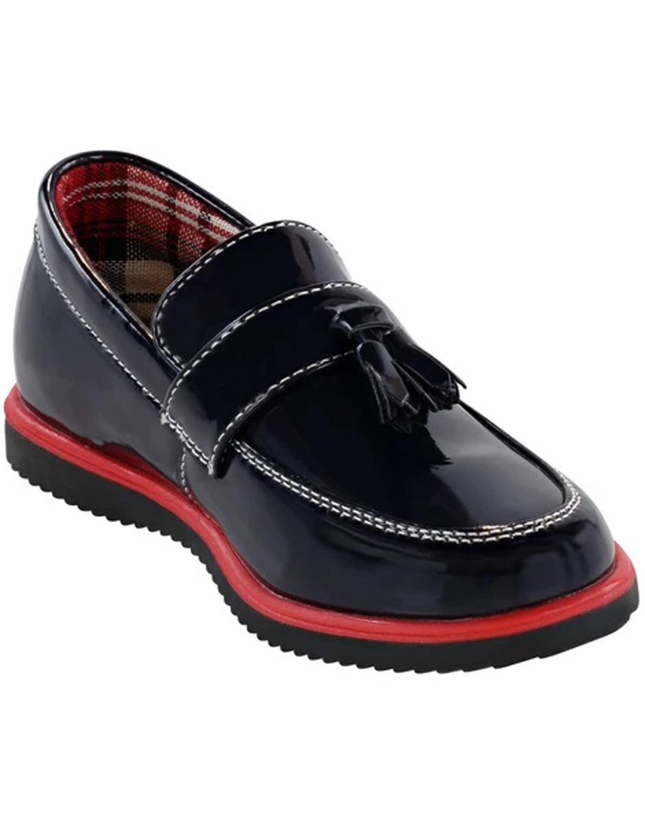 5 Little Boys and Toddler Dress Shoes in Navy 5 Little Boys and Toddler Dress Shoes in Navy