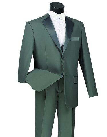 Mens Affordable 2 Button Classic Tuxedo in Grey