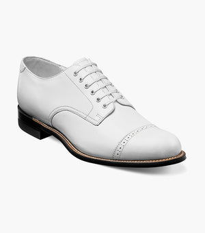 Stacy Adams MADISON Cap Toe Oxford White by Stacy Adams Shoes