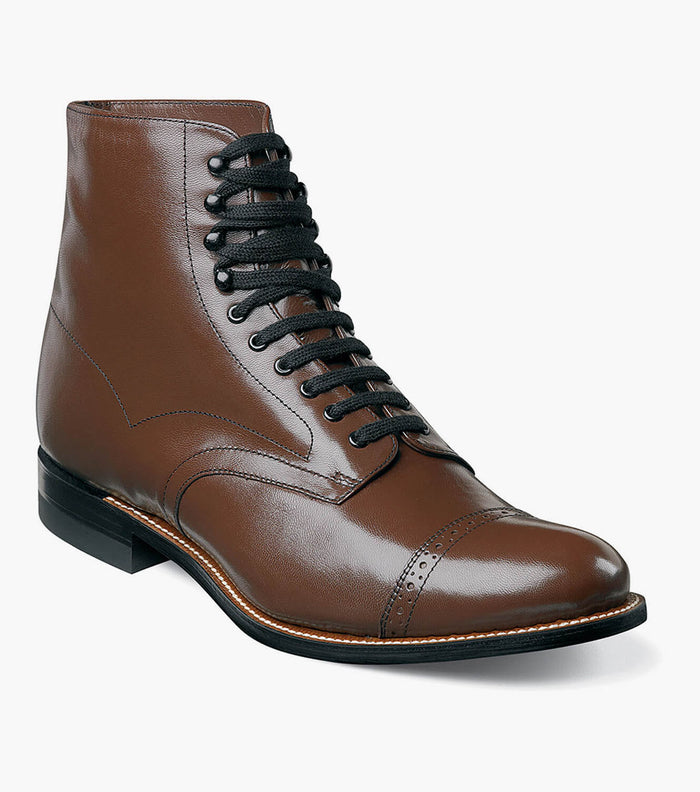 Stacy Adams MADISON Cap Toe Boot Brown by Stacy Adams Shoes