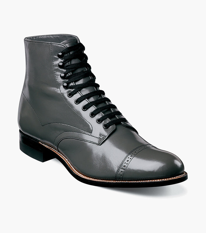 Stacy Adams MADISON Cap Toe Boot Steel Gray by Stacy Adams Shoes