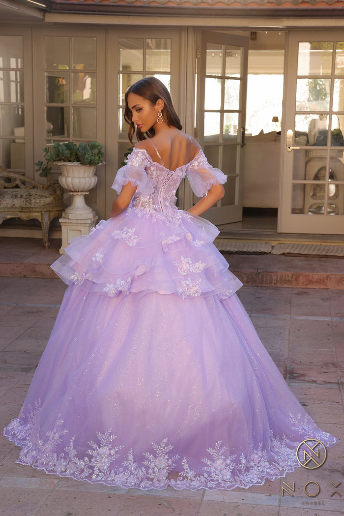 Nox Anabel H1360 Two Piece Quinceanera Dress Removable-Skirt Formal Ball Gown