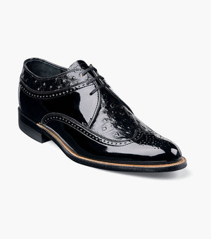 Stacy Adams DAYTON Ostrich Wingtip Oxford Black by Stacy Adams Shoes