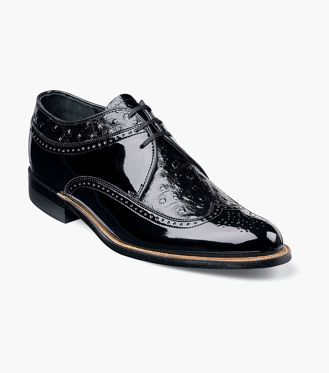 Stacy Adams Dayton Ostrich Wingtip Oxford by Stacy Adams Shoes