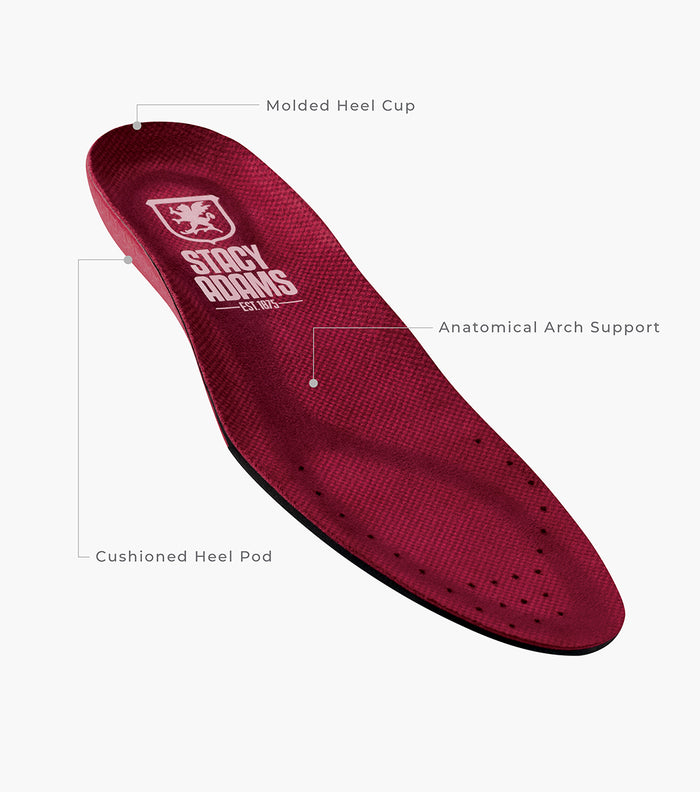 Stacy Adams ALARIO Wingtip Oxford Red by Stacy Adams Shoes
