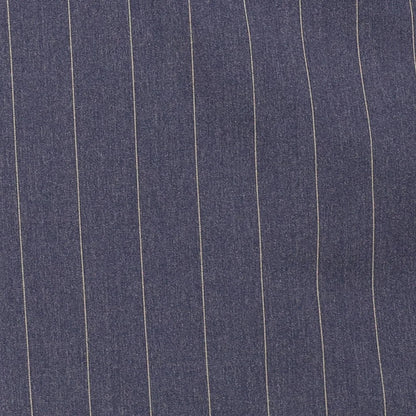 Men's Denim Blue Pinstripe Double Breasted Suit