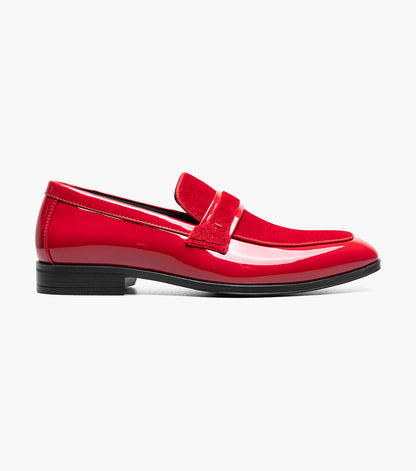 Stacy Adams SPRATLEY Moc Toe Saddle Slip On Red by Stacy Adams Shoes