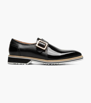 Stacy Adams BARTRAM Plain Toe Monk Strap Black by Stacy Adams Shoes