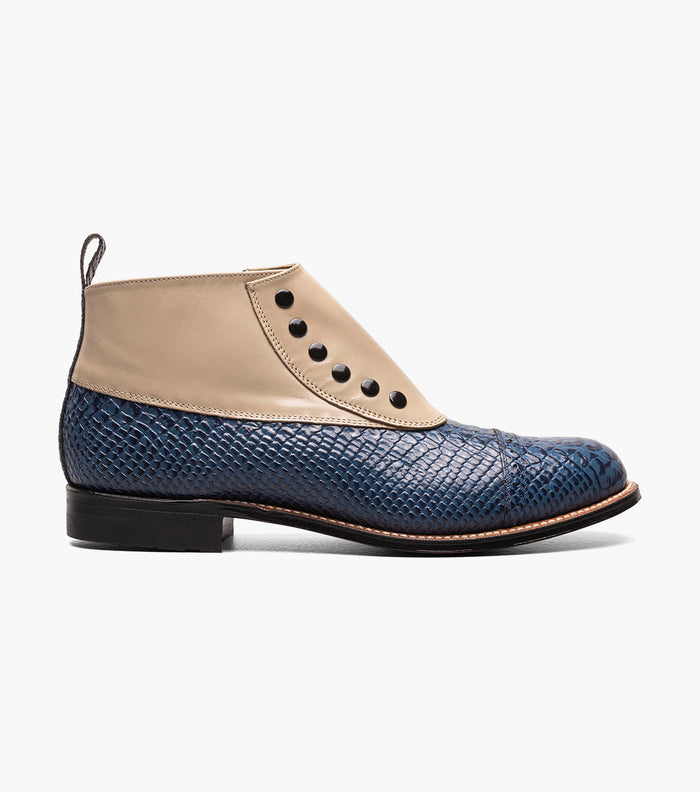 Stacy Adams Madison Spectator Spat Cap Toe Demi Boot by Stacy Adams Shoes