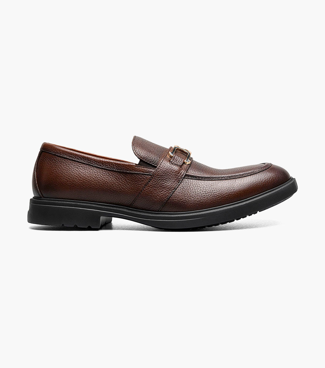 Stacy Adams TODRIDGE Moc Toe Bit Slip On Brown Tumbled by Stacy Adams Shoes