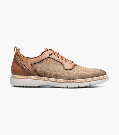 Stacy Adams SEBERT Plain Toe Elastic Lace Up Tan by Stacy Adams Shoes