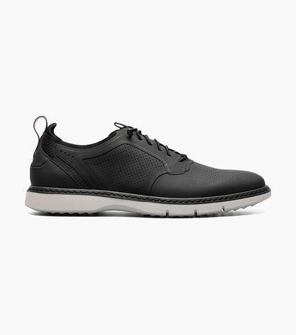 SYNCHRO Plain Toe Elastic Lace Up