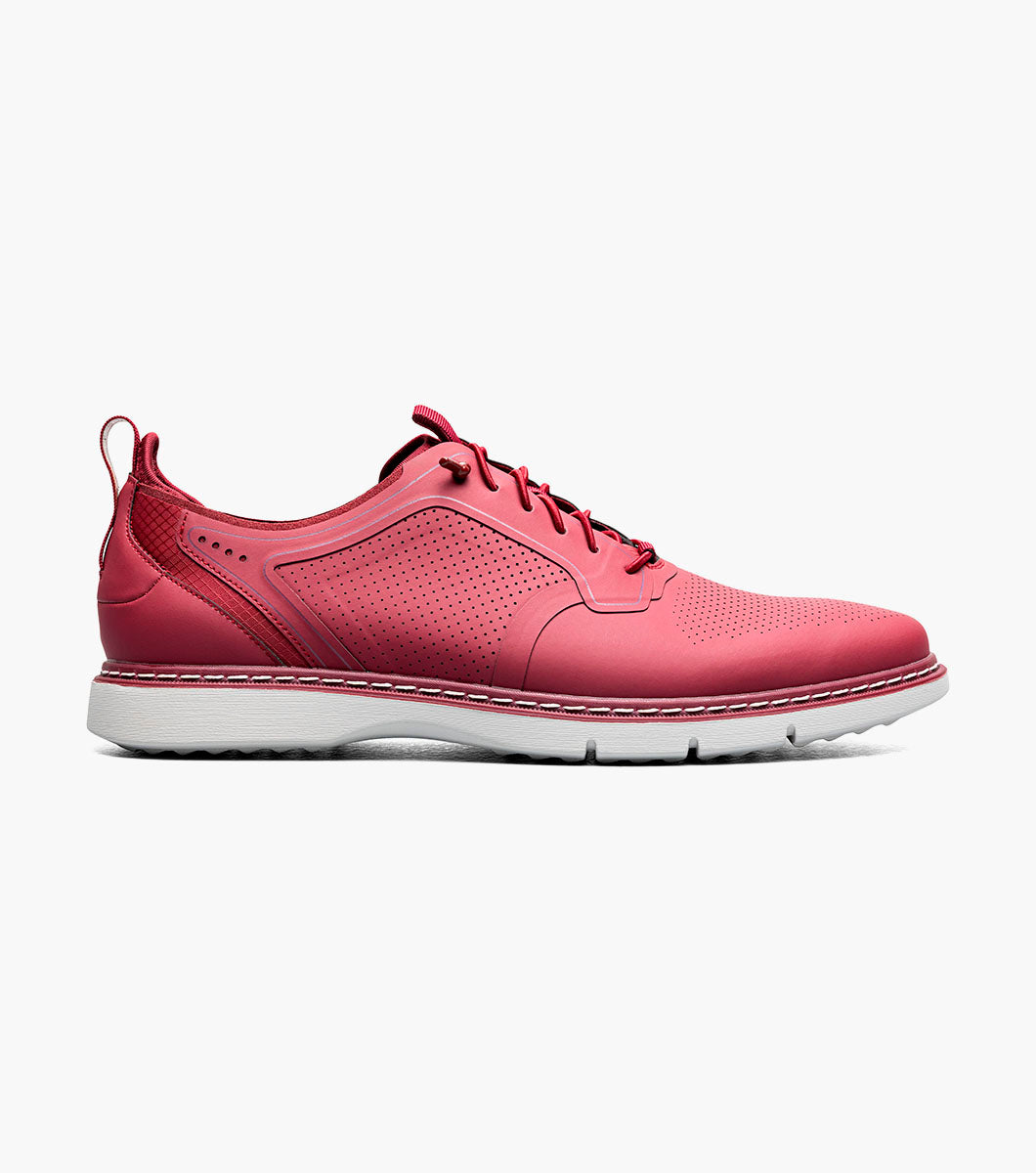 Stacy Adams SYNCHRO Plain Toe Elastic Lace Up Raspberry by Stacy Adams Shoes