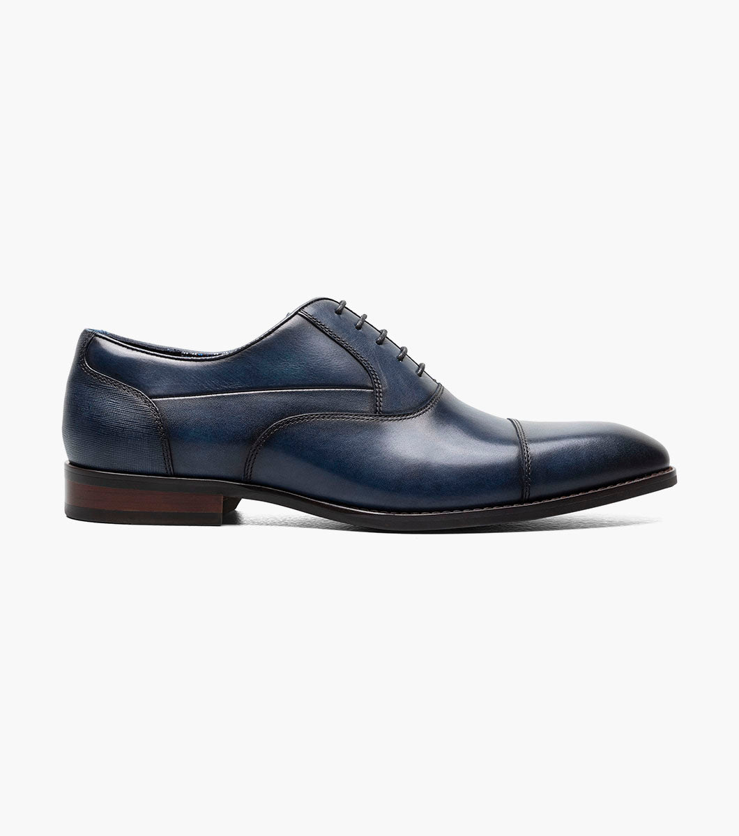 Stacy Adams KALLUM Cap Toe Oxford Navy by Stacy Adams Shoes