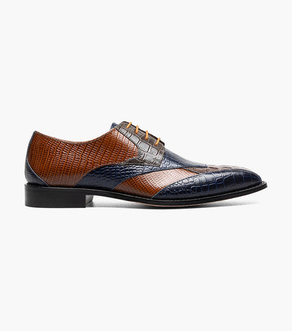 Stacy Adams TRISTANO Modified Bike Toe Oxford Gray Multi by Stacy Adams Shoes