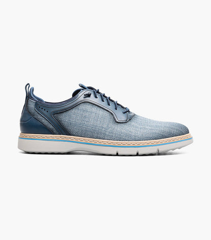 Stacy Adams SEBERT Plain Toe Elastic Lace Up Navy by Stacy Adams Shoes