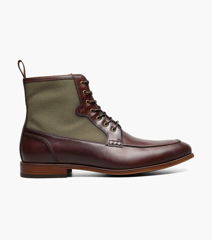 Stacy Adams BRUMLEY Moc Toe Lace Up Boot Brown Multi by Stacy Adams Shoes