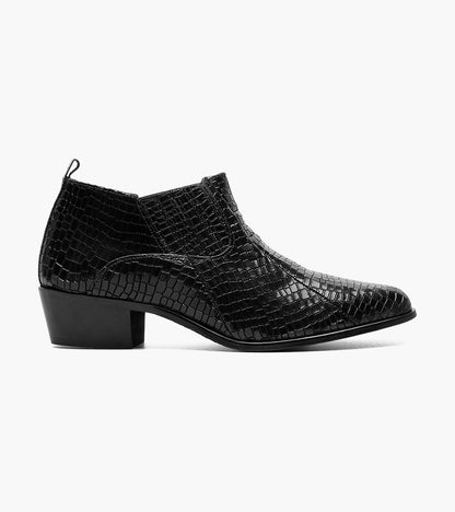 Stacy Adams SANDOVAL Cuban Heeled Boot Black by Stacy Adams Shoes