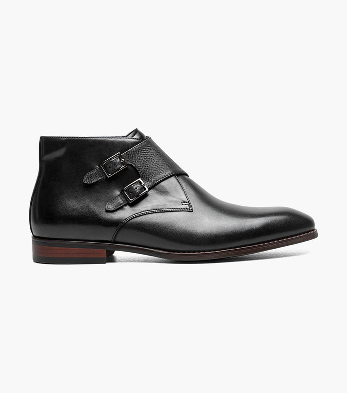 Stacy Adams Kaius Plain Toe Double Monk Strap Boot by Stacy Adams Shoes