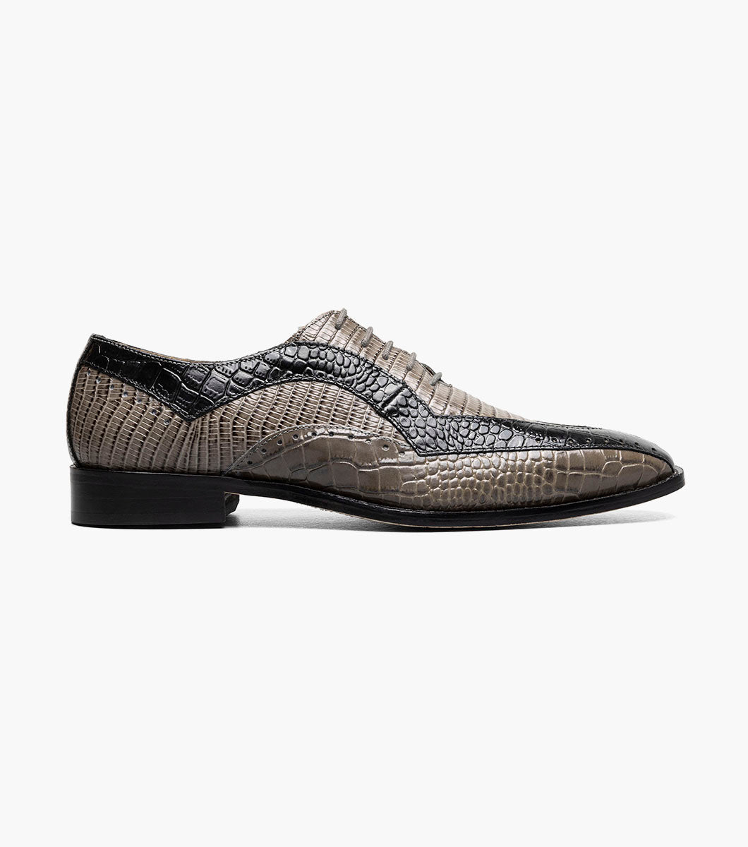 Stacy Adams TALLERO V-Tip Oxford Black/Gray by Stacy Adams Shoes