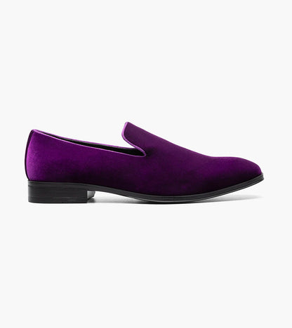 Stacy Adams SAVIAN Plain Toe Velour Slip On by Stacy Adams Shoes