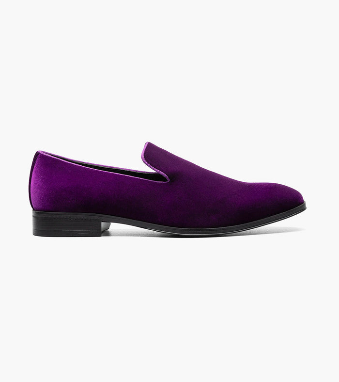 Stacy Adams SAVIAN Plain Toe Velour Slip On by Stacy Adams Shoes