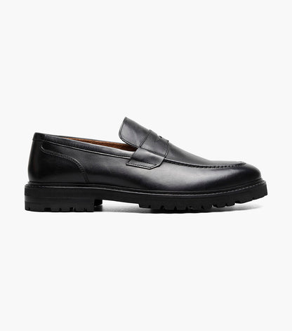 Stacy Adams HAYES Moc Toe Penny Slip On Black by Stacy Adams Shoes